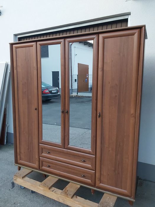 Sz-n dostawa gratis SZAFA 4 drzwiowa półki relingi szuflady