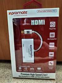 Адаптер Promate thunderMate-HV mini DisplayPort HDMI VGA