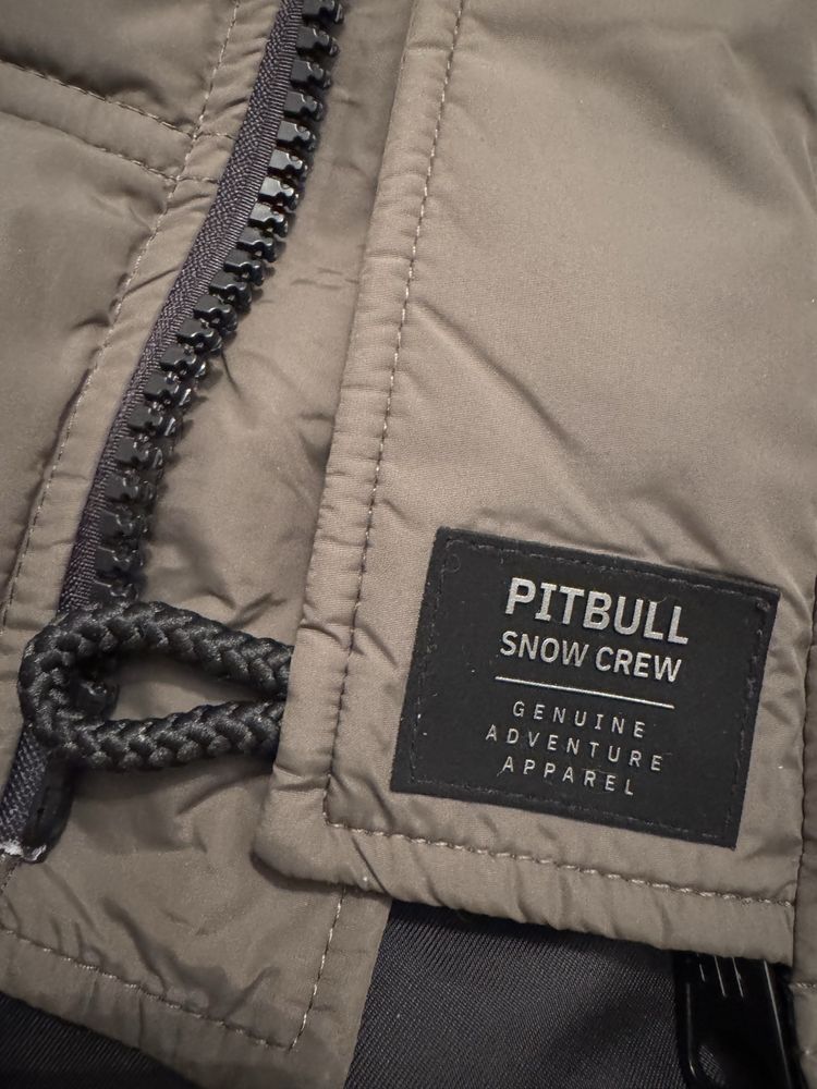 Kurtka zimowa Pitbull parka męska z kapturem Kingston ll