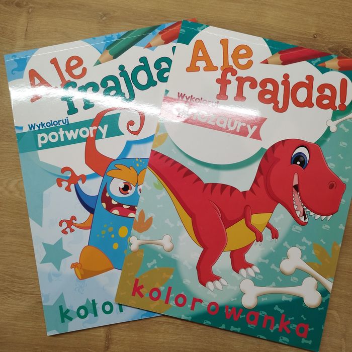 Książka Ale frajda wykoloruj dinozaury potwory