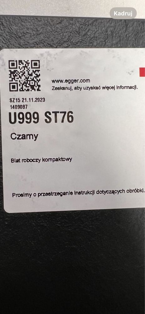 Blat czarny hpl idealny do kuchni, lazienki