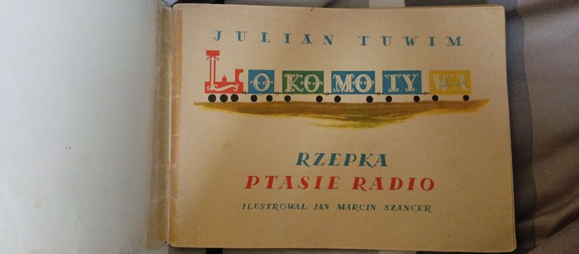 Lokomotywa i inne wesołe wierszyki dla dzieci Julian Tuwim 1982 rok