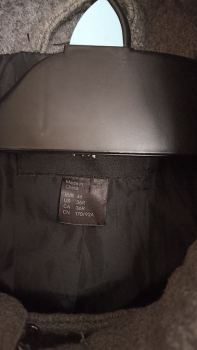 Wełniany płaszczyk męski h&m rozmiar S