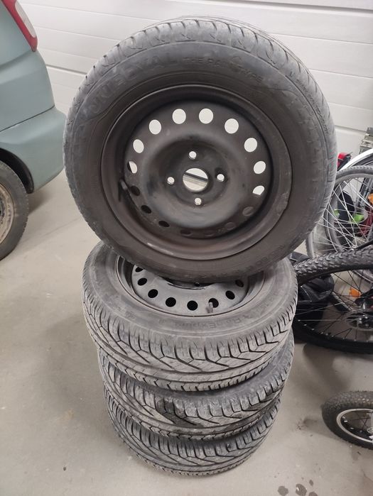 Koła letnie 15'',opony, felgi stalowe,4x114,3 ET44, Chevrolet, Daewoo,