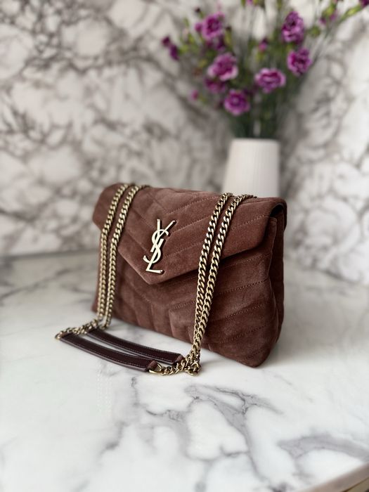 Torebka LouLou YSL Small Chocolate Brown