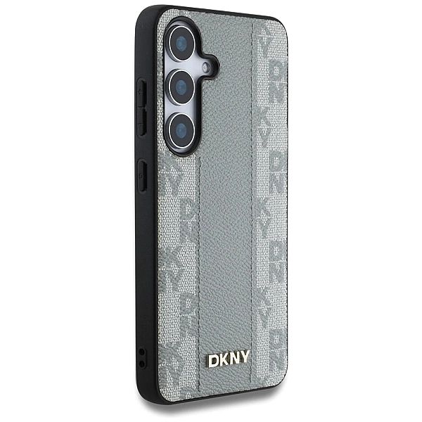 Etui DKNY Leather Checkered Pattern MagSafe do Samsung Galaxy S25 taup