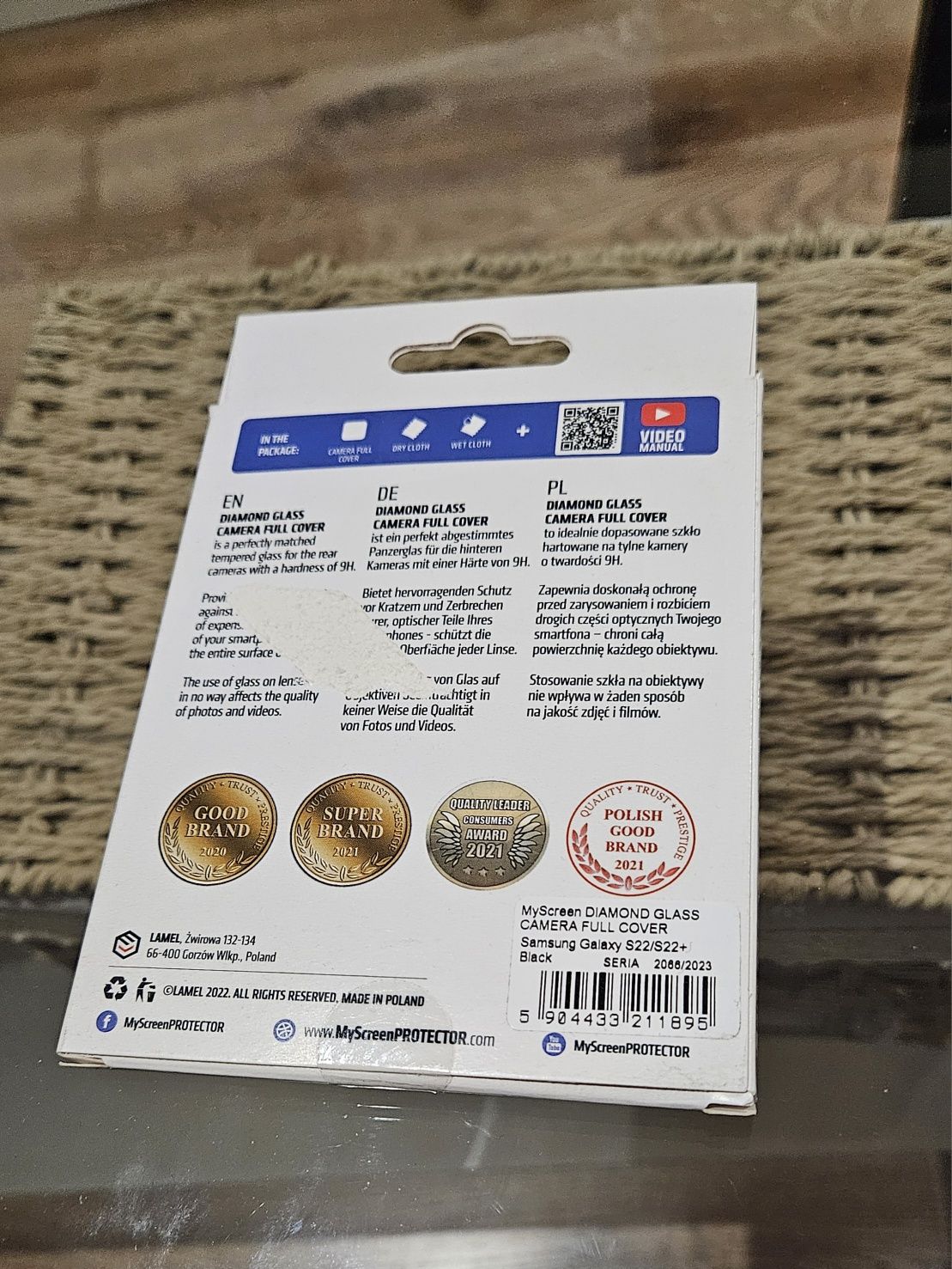 Szkło hartowane na obiektyw do Samsunga Galaxy s22/s22+