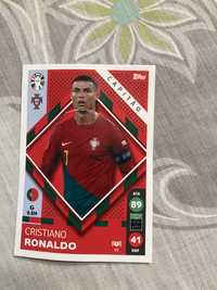 Cromo cristiano ronaldo ligeira dobra