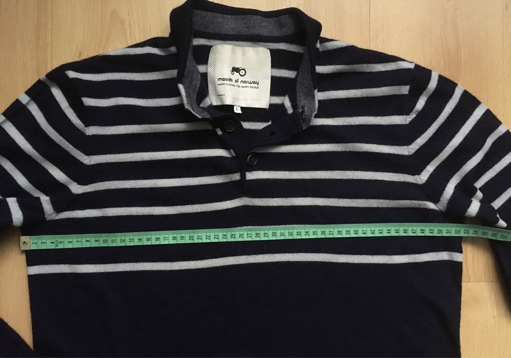Sweter polo Moods of  Norway 100% wełna