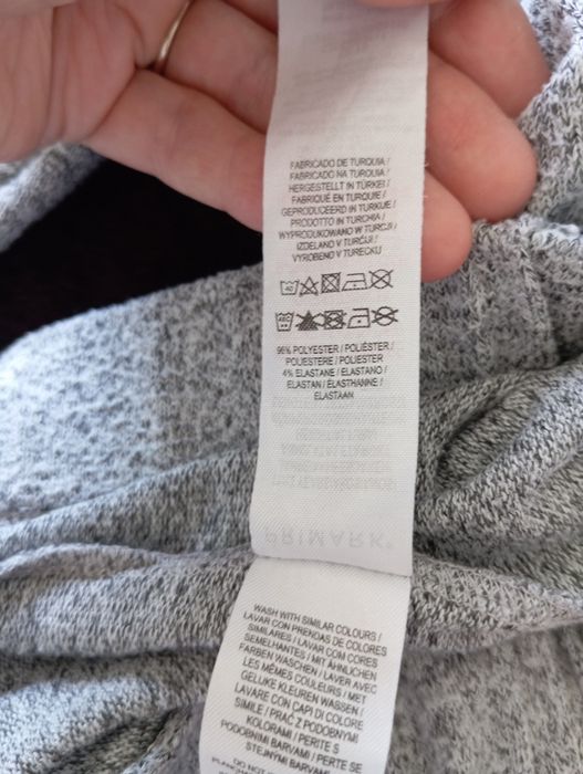 R. 152 dresy Primark, spodnie dresowe, szare, melanżowe