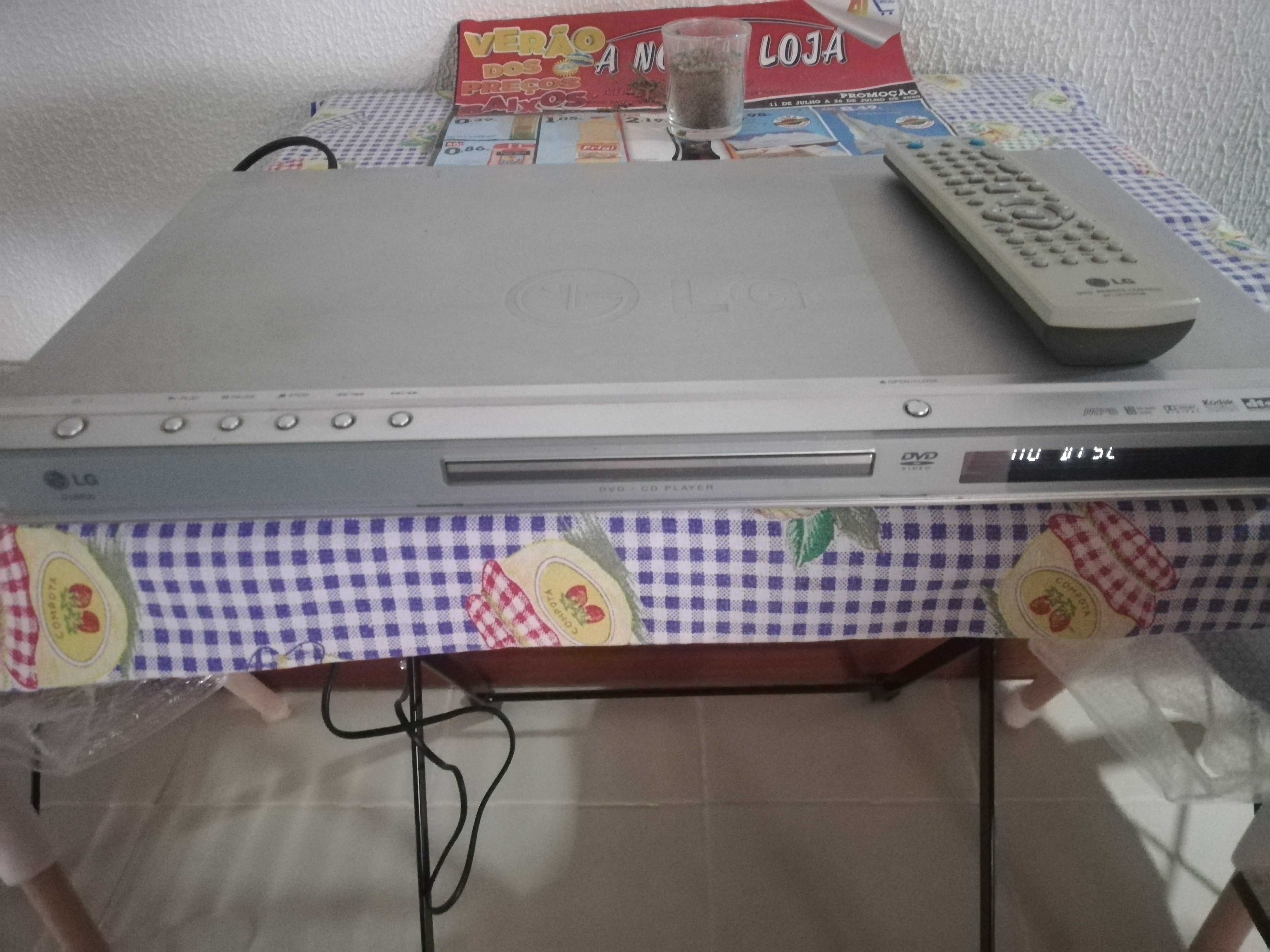 LG DVD com comando