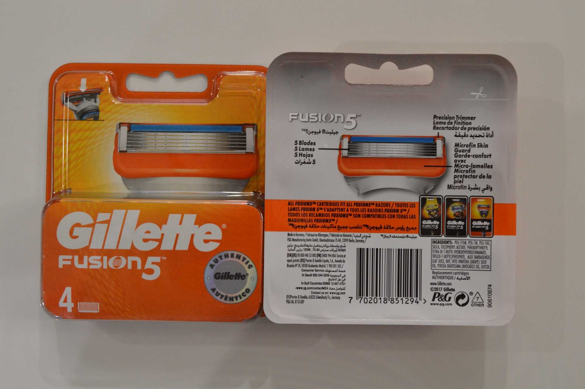 Gillette Fusion5 Fusion 5 Proglide Mach 3 mach3 леза касети картриджі