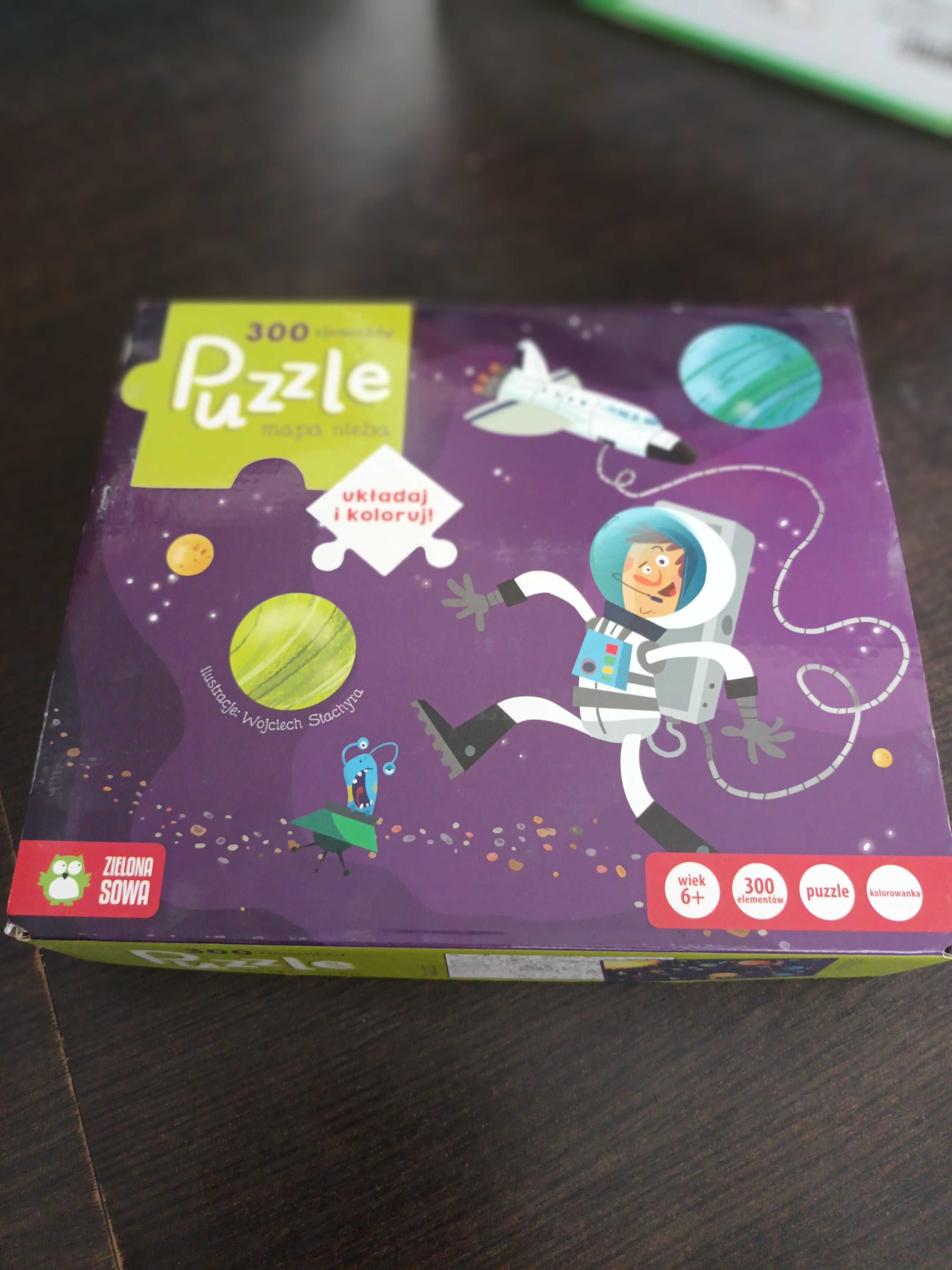 Puzzle mapa nieba Zielona Sowa