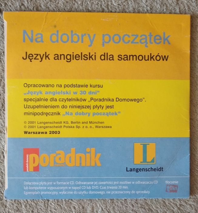 Język angielski dla Samouków Langescheidt Poradnik Domowy CD