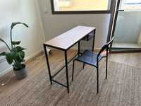 Mesa secretaria + cadeira Ikea novos