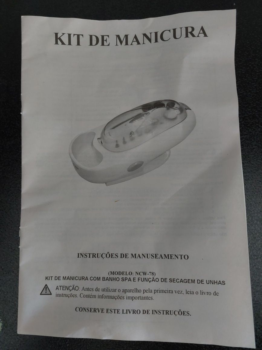Kit de manicura recarregável