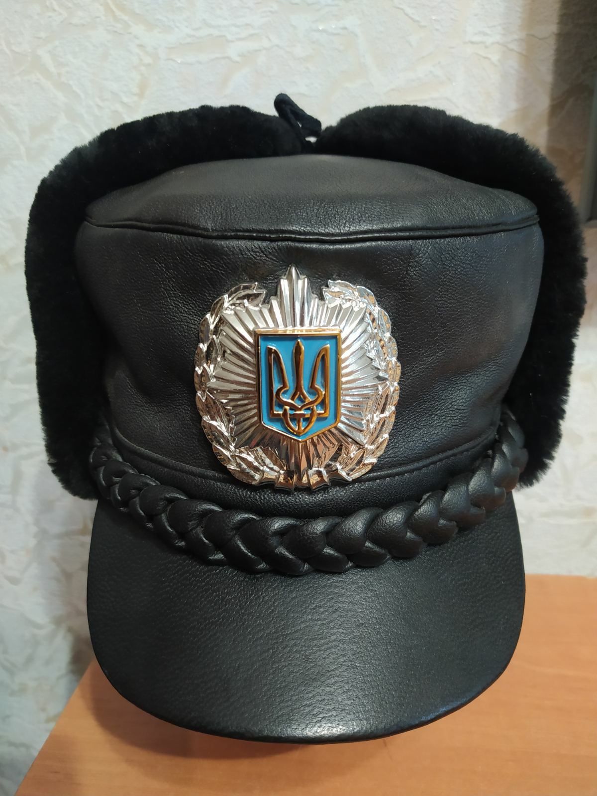 Зимняя шапка,головной убор полицейского.56р.