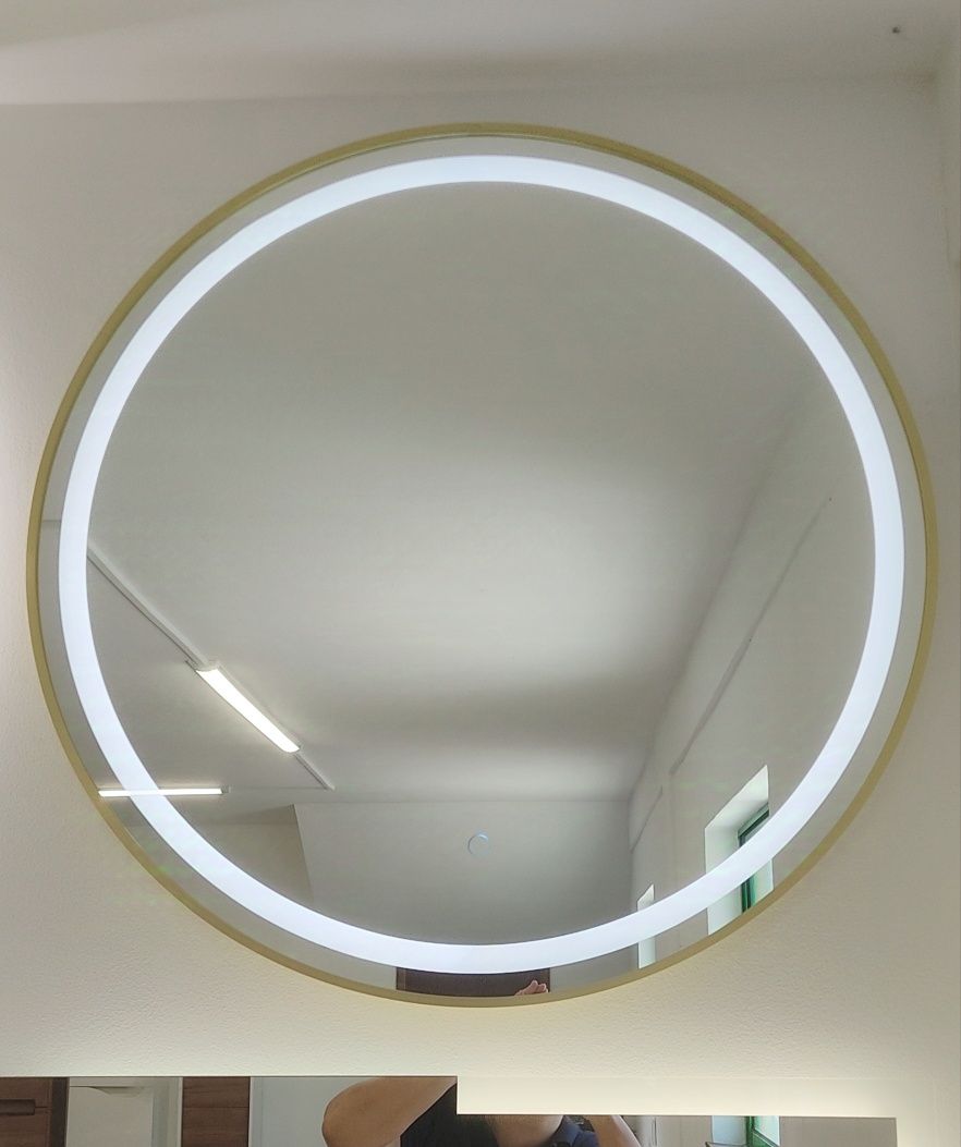 NOVOS!Espelhos LED DOURADOS/PRETOS 80cm Redondos! WC / Casa de Banho