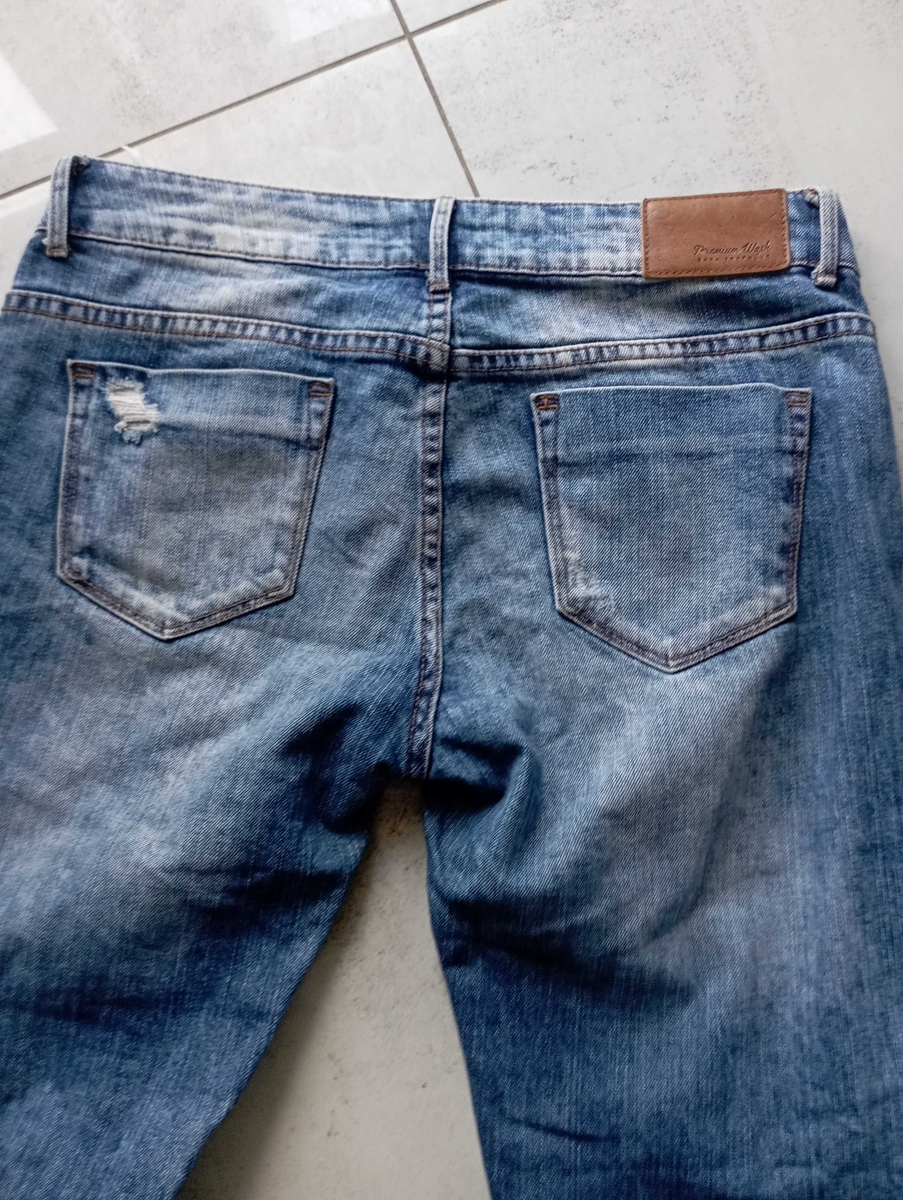 Spodnie jeansowe damskie Zara 38