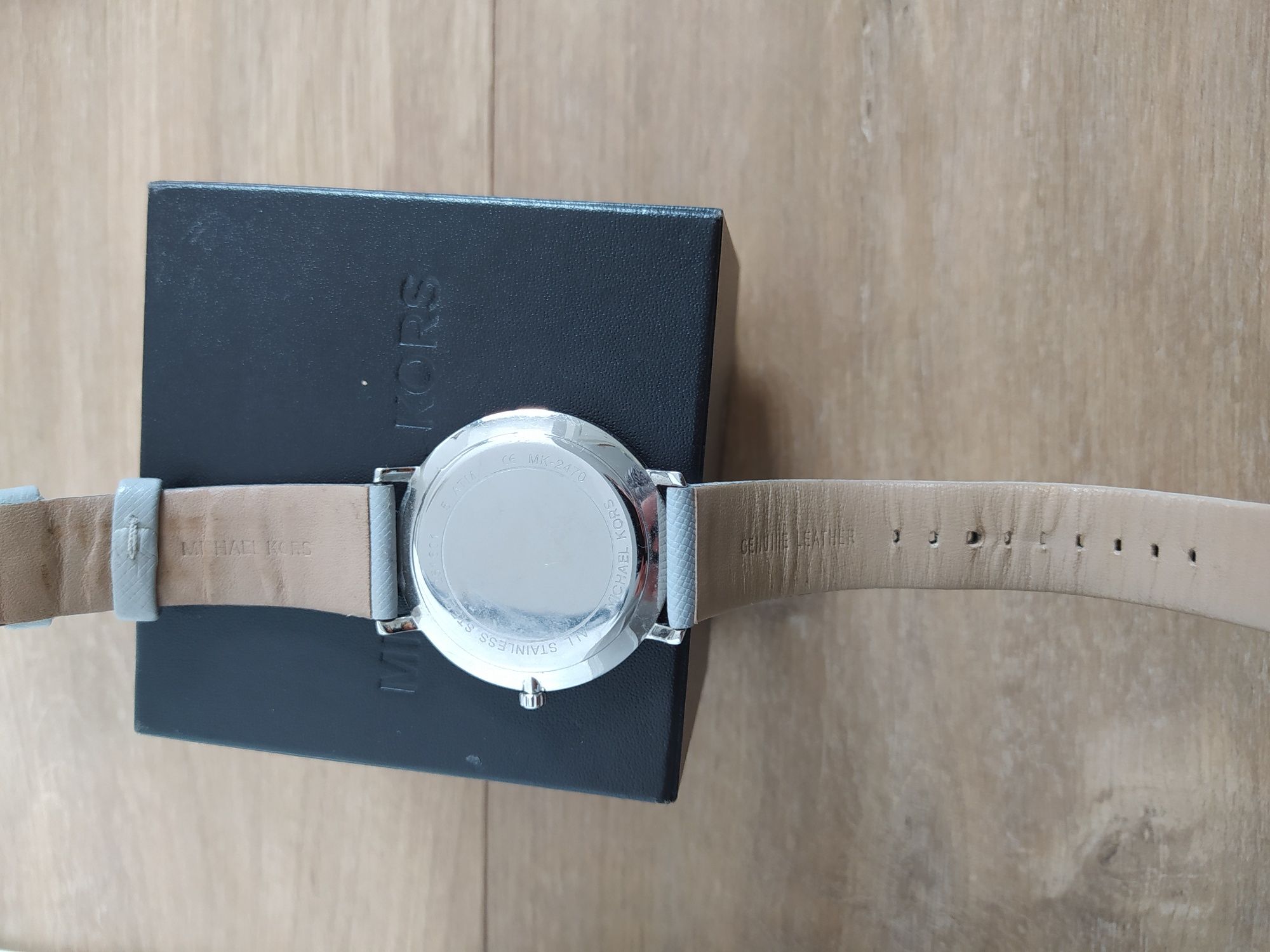 Zegarek Michael Kors. Skórzany pasek,orginalny. Fv i dok. Stan bdb