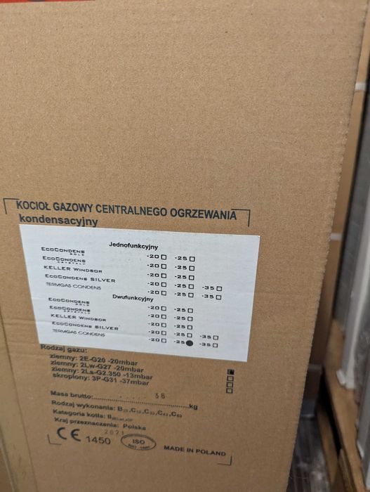 NOWY Piec Kocioł GAZOWY TERMET 2F TERMGAS 900zł Taniej!