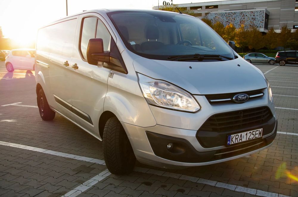 Ford Transit Custom I właściciel, mały przebieg, po przeglądzie, cena z vat