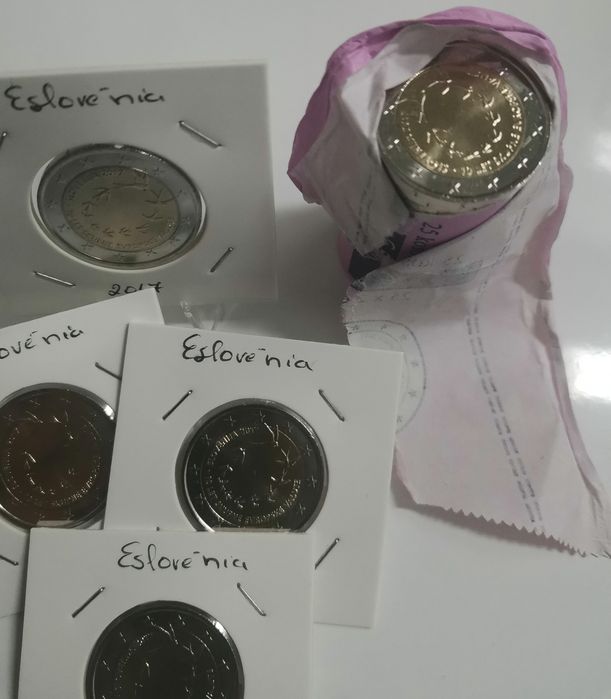 Moeda UNC 2€, comemorativa Eslovénia 2017
