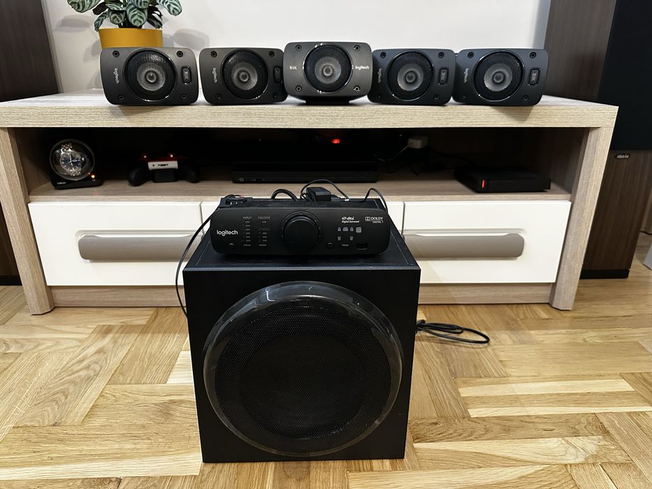 Logitech Z906 5+1 kino domowe sorround głośniki subwoofer