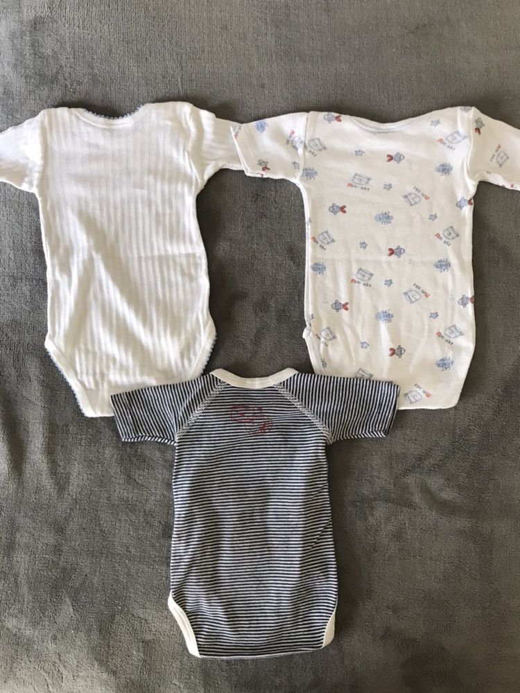 Conjunto 3 babygrow menino 3-6 meses