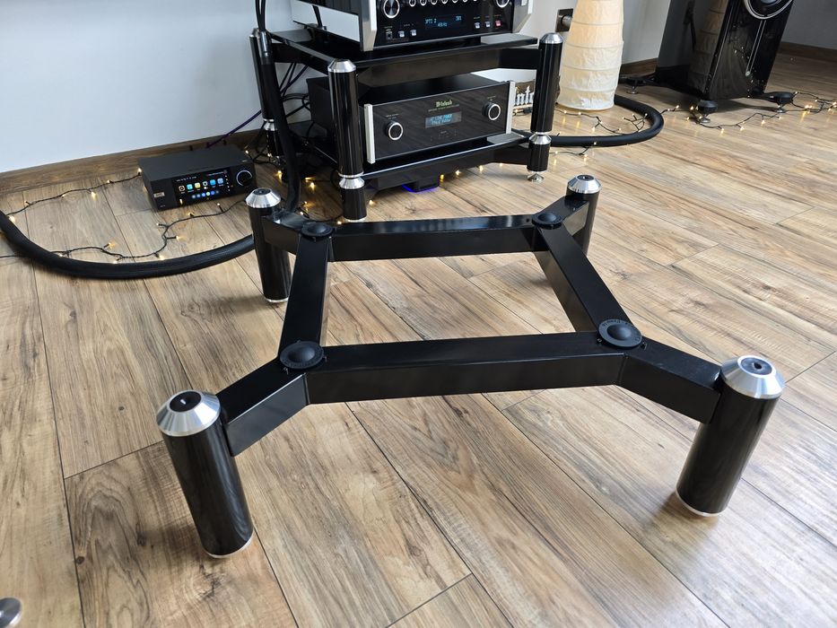 Szklany stolik audio rtv Norstone Spider 1.
