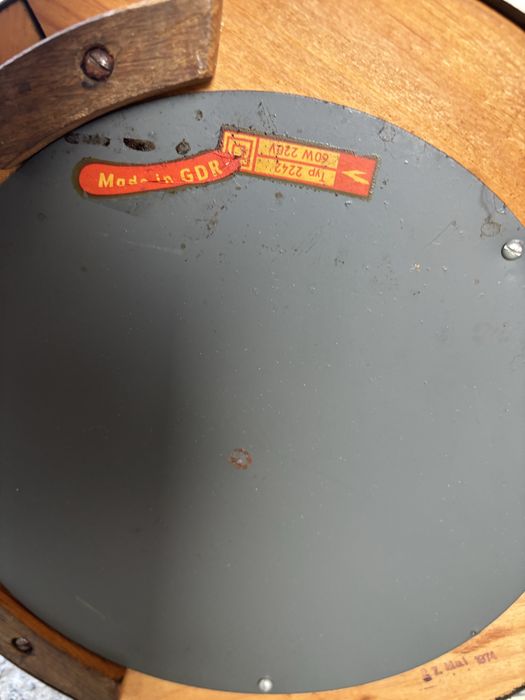 Lampa Podłogowa GDR Mid-Century Modern Lata 60te XXw Vintage Design.