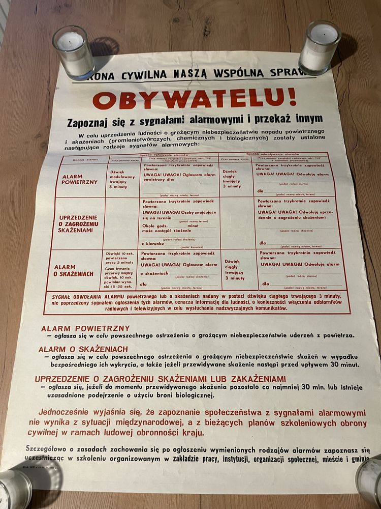 Plakat prl z jednostki wojskowej wielkosc