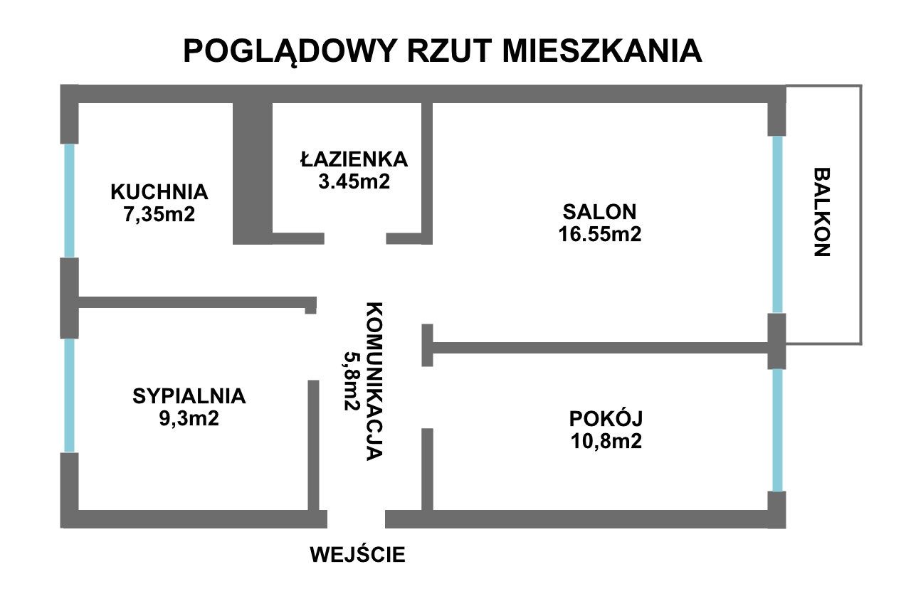 Mieszkanie 3‑pokojowe w samym sercu Sosnowca – BEZPOŚREDNIO / ZAMIANA