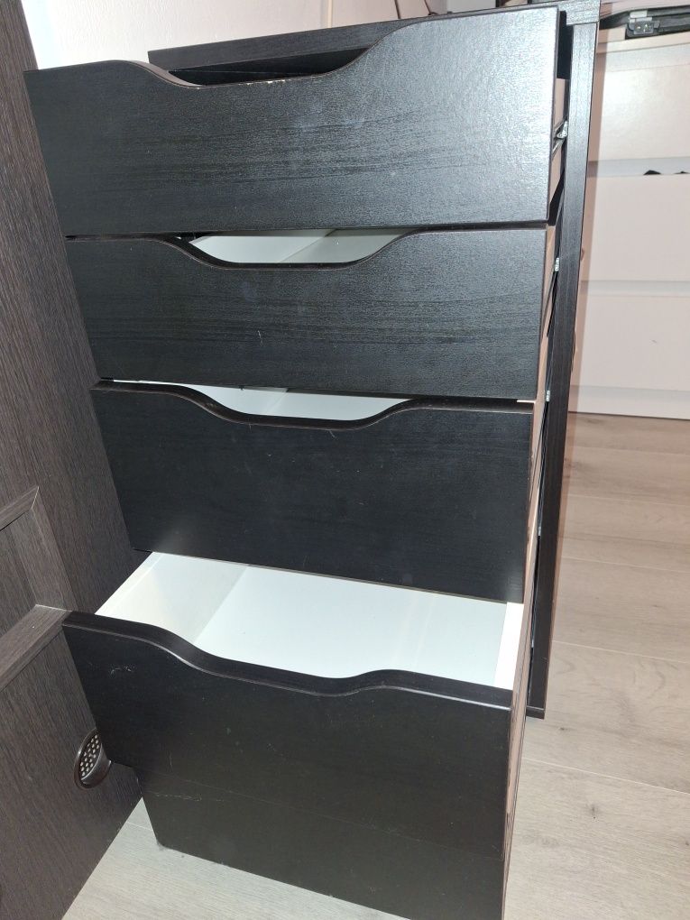 Komoda 36x70 czarnybrąz