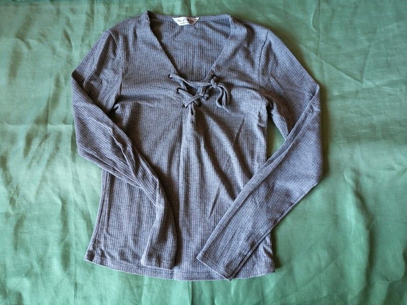 Szary sweter bluzka XS