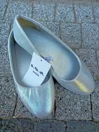 Buty baleriny dziewczęce - srebrne r. 31