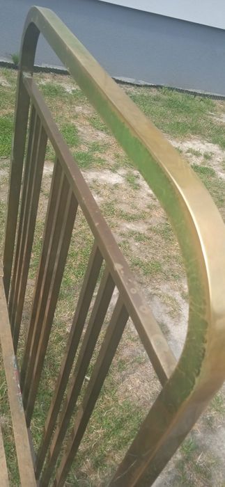 Stare mosiężne sygnowane  przedwojenne łóżko