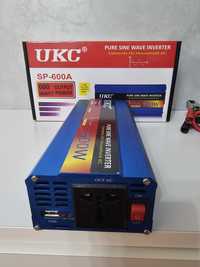 Перетворювач напруги UKC 600W 12v AC-DC Інвертор із чистою синусоїдою