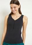 B.P.C top czarny z guziczkami r.36/38