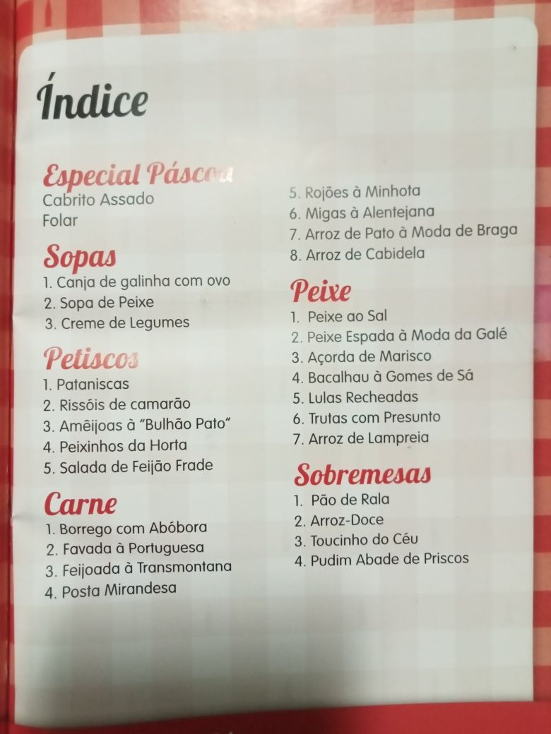 Livros de "Receitas de Sempre"