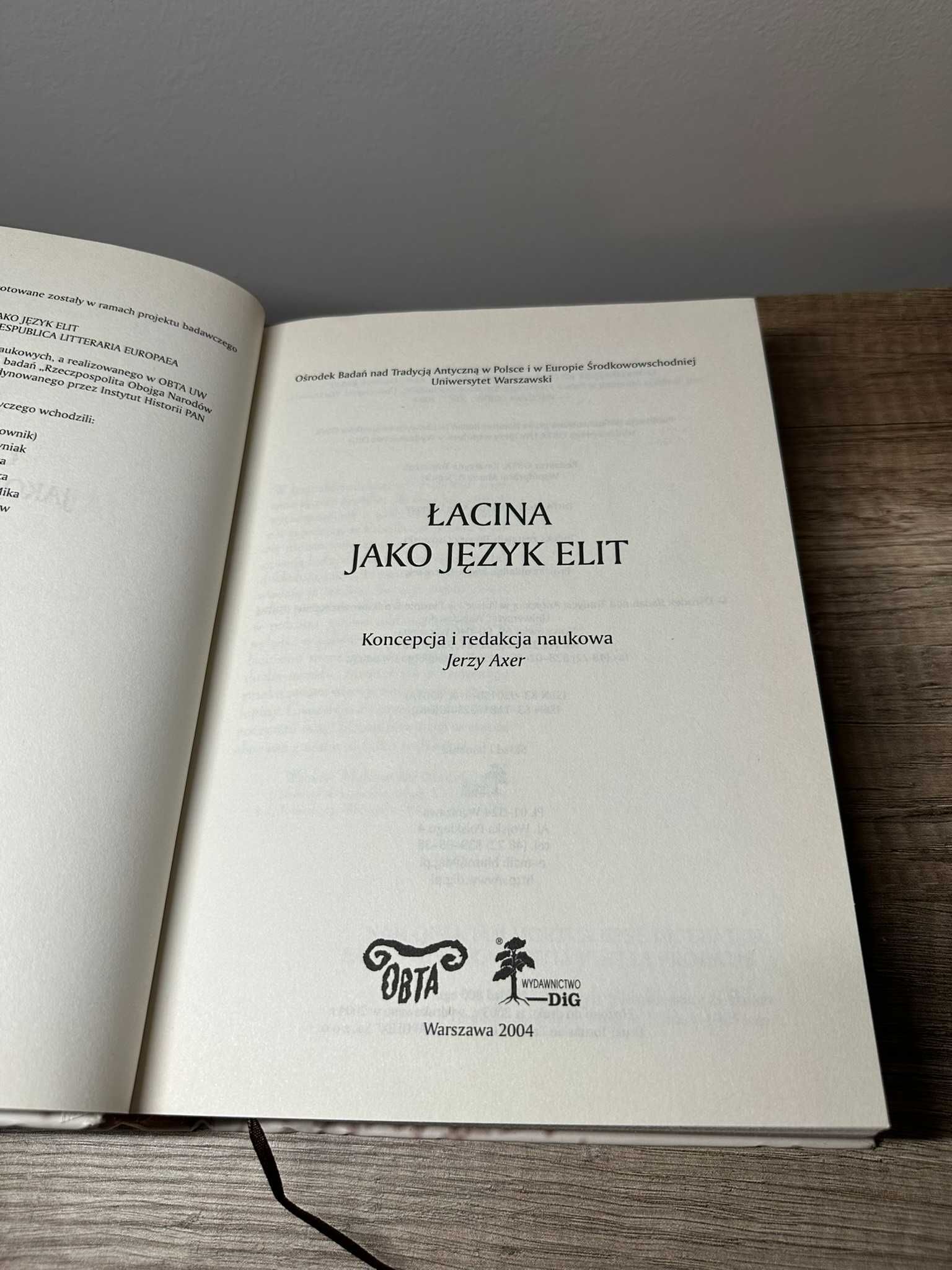 Łacina jako język elit, Jerzy Axer