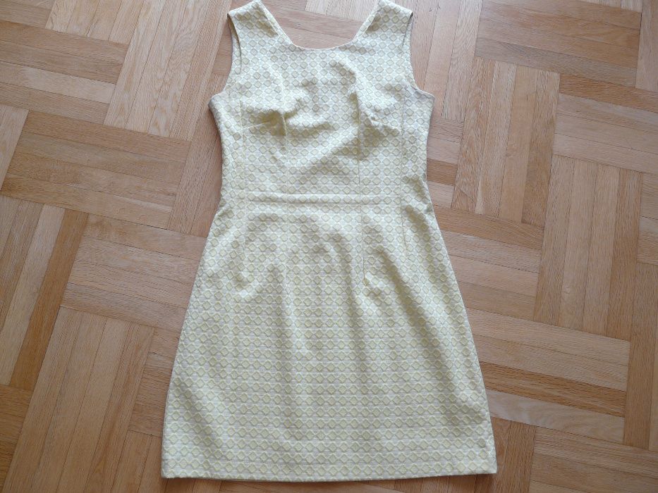 Elegancka Sukienka letnia mini, żółta rozmiar 38