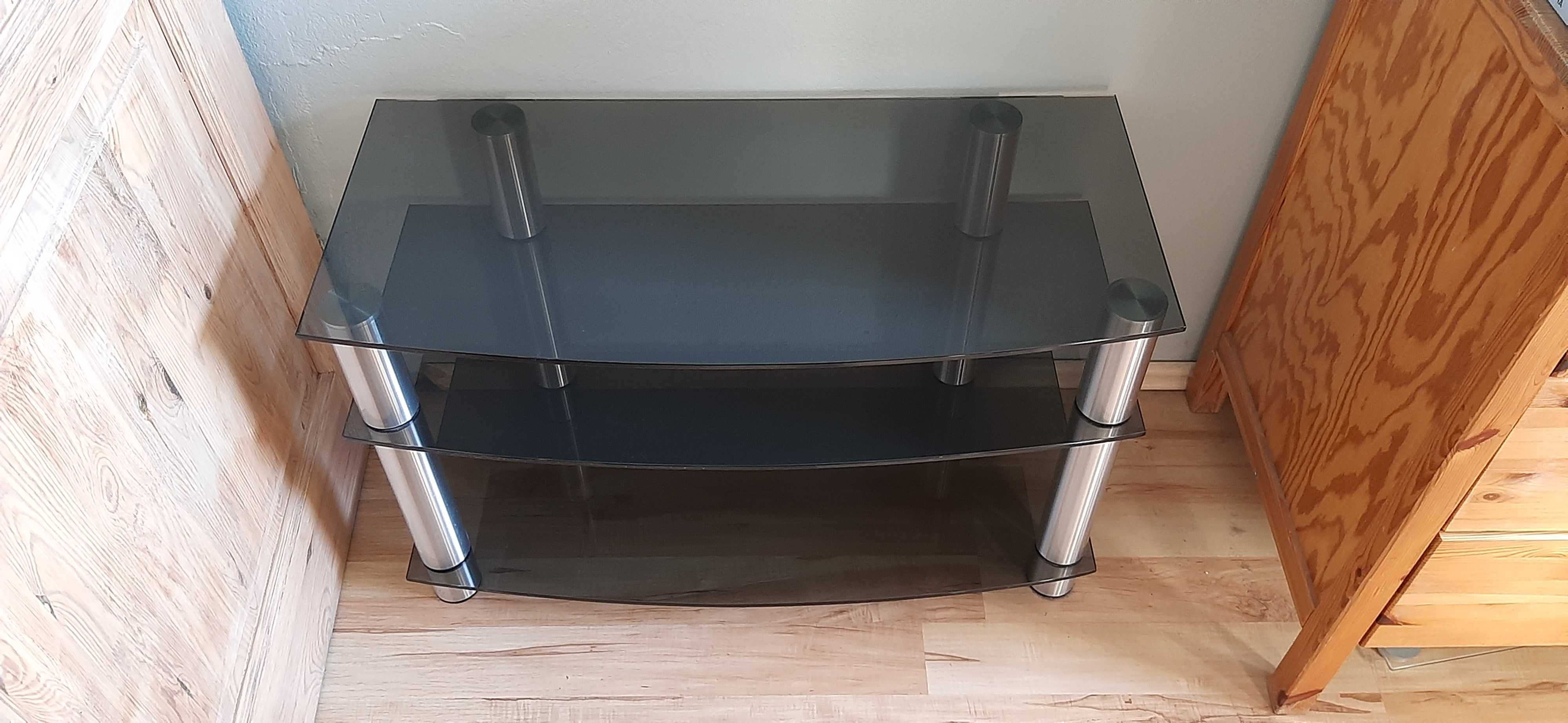 Stolik pod tv polka szafka pod telewizor szklana Ikea