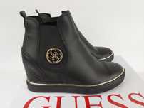 Botki sneakersy GUESS Skóra naturalna platforma 38