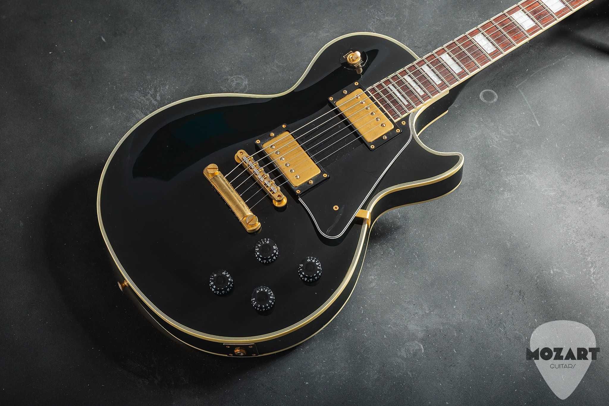 Burny Les Paul Custom Ebony, 1990's