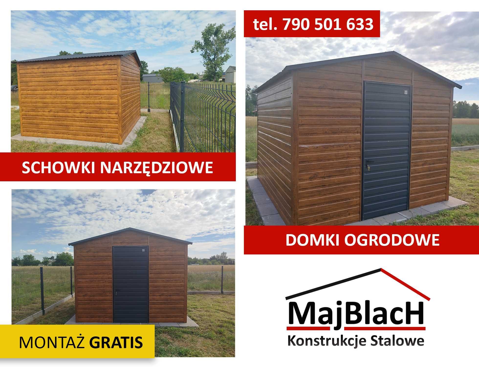 Garaż Blaszany - Schowek na Narzędzia - Wiatka , Magazyn - Maj-Blach