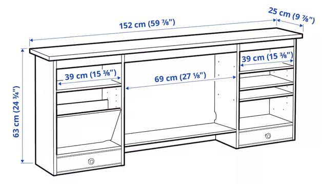 Secretária HEMNES IKEA cor branca