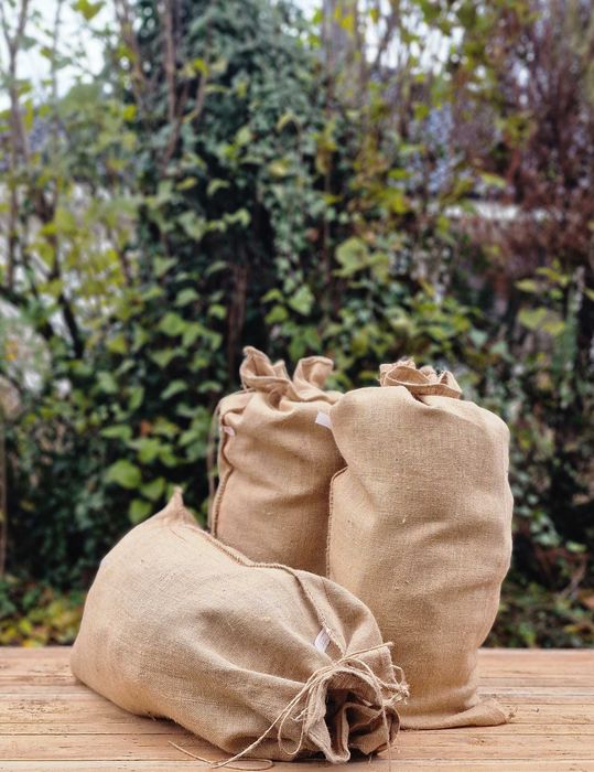 Tkanina jutowa 320g/m2, WOREK JUTOWY 100x55cm