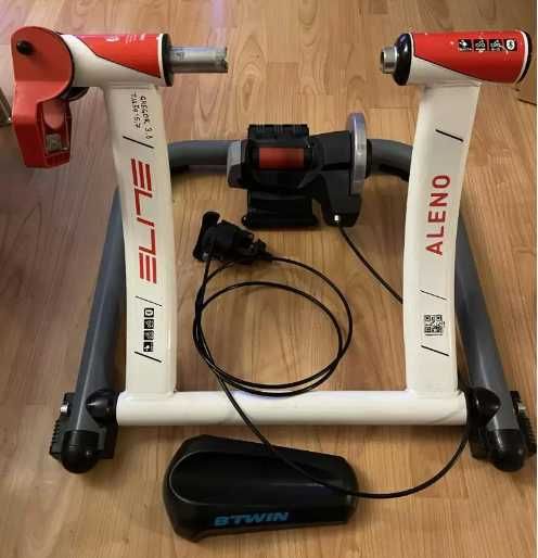 Rolo Bicicleta Elite Aleno Smart + Suporte Roda