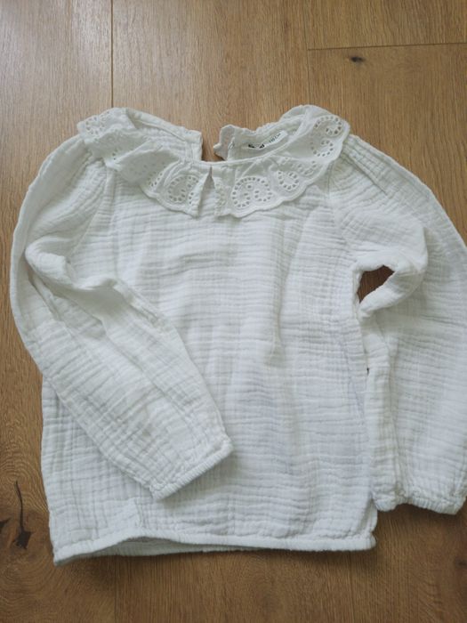 Muslinowa koszula.z kołnierzykiem  110 sinsay